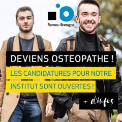 Les candidatures sont ouvertes pour la rentrée 2024 à l'Institut d'Ostéopathie de Rennes-Bretagne : Candidatez dès maintenant !