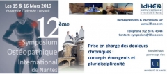 Participation au 12è Symposium International Ostéopathique de Nantes