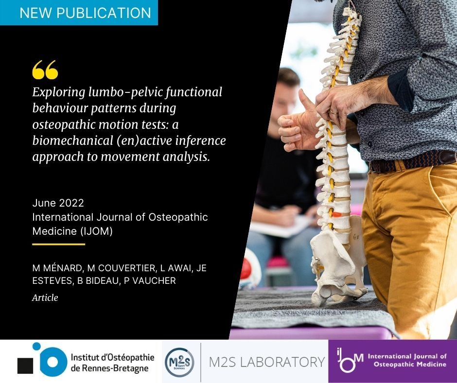 Exploring lumbo-pelvic functional behaviour patterns during osteopathic motion tests: a biomechanical (en)active inference approach to movement analysis.