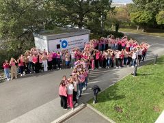 Octobre Rose à l'IO-RB : 100€ récoltés pour la Ligue contre le cancer.