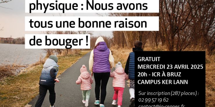Conférence gratuite le 23/04 par le cardiologue François Carré sur la sédentarité et l’activité physique