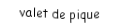 Je suis une carte. Je suis entre le dix et le dame, je suis noir mais pas de trefle.